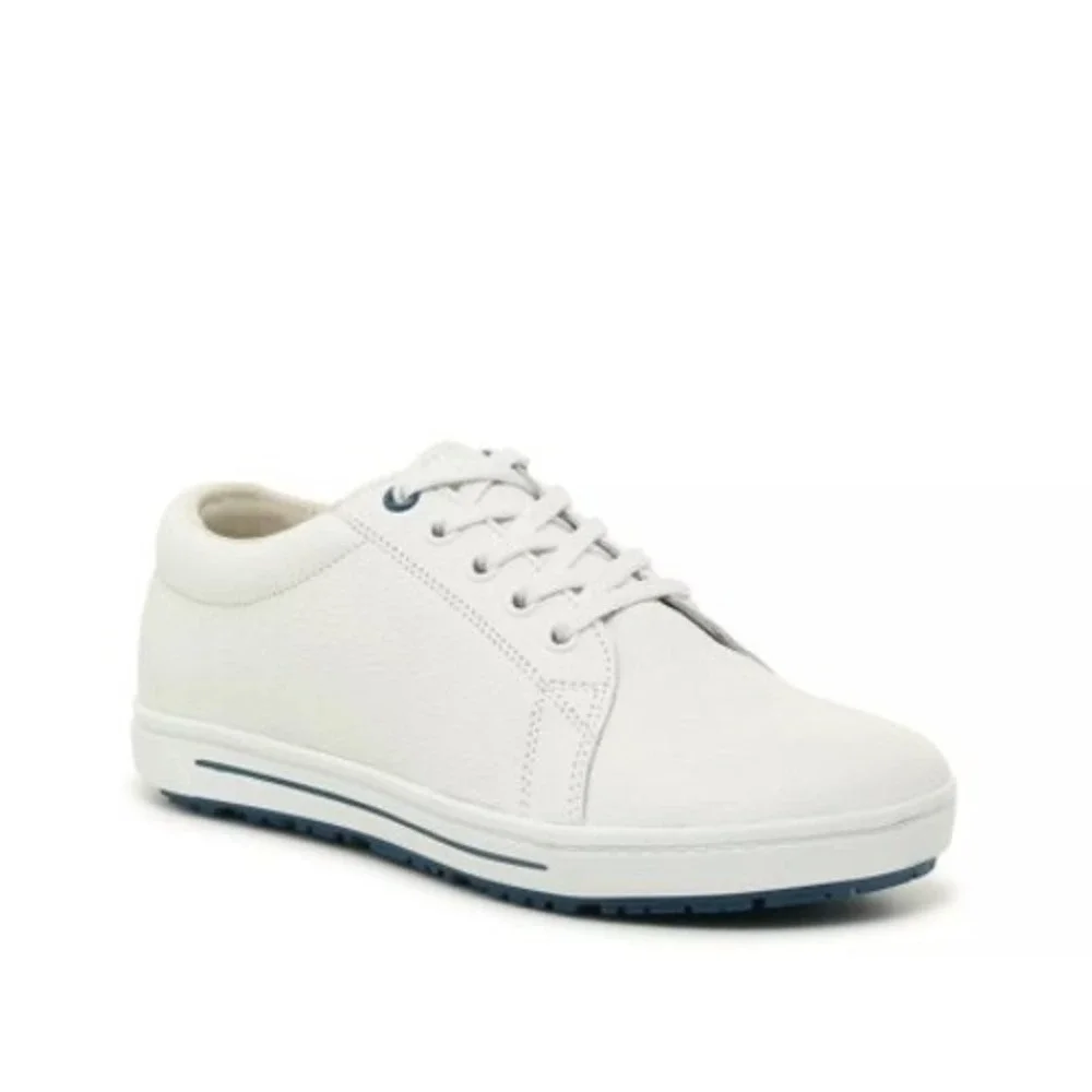 Birkenstock QO 500 NL White Leather Safety Slip Resistant Shoes‎ Work M6 L8 EU39